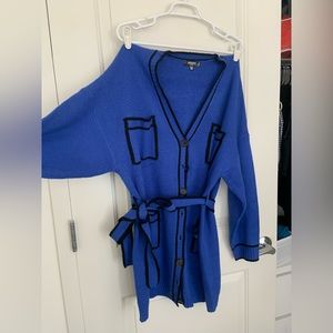 Blue cardigan